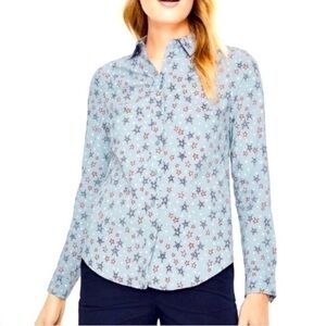Boden "Modern Classic" Dress Shirt in Pebble Sketchy Stars NWT | Sz 8P
